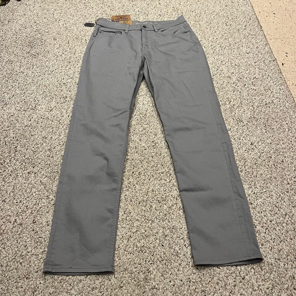 NWT Devil Dog Dungarees Athletic Fit Jeans 32x34 Gray Normcore Classic Casual